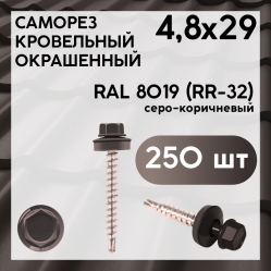 RAL 8019 (RR-32)  серо-коричневый 4,8х29