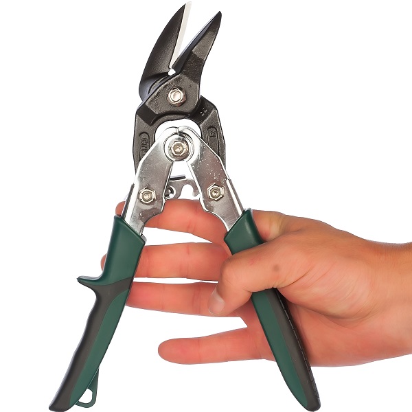Ножницы по металлу BULLDOG KRAFTOOL  проходные с двойной рычажной передачей, правые  (4)