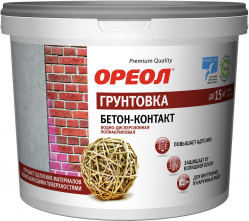 Ореол Грунтовка бетонконтакт ВД полиакриловая для наружных и внутренних работ 12 кг 66140 (1)