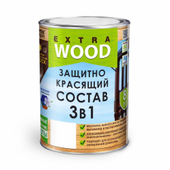 Защитно-красящий состав 3в1 FARBITEX PROFI WOOD EXTRA Белый 0,8 л