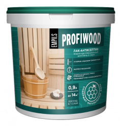 Лак антисептик для бань и саун влагостойкий ВДПА PROFIWOOD 2.5 л  2.5 кг