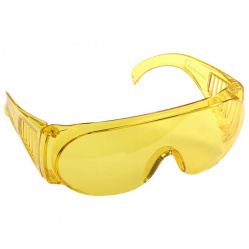 Очки STAYER STANDARD защитные, поликарбонатная монолинза с боковой вентиляцией, желтые