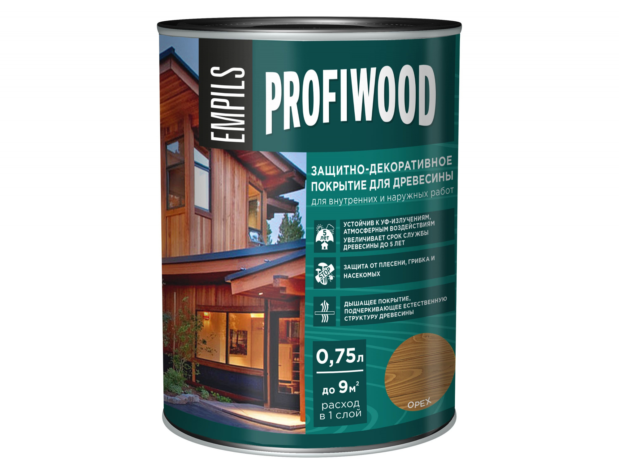 72622_Защитно-декоративное покрытие для древесины PROFIWOOD орех 0.7 кг_1