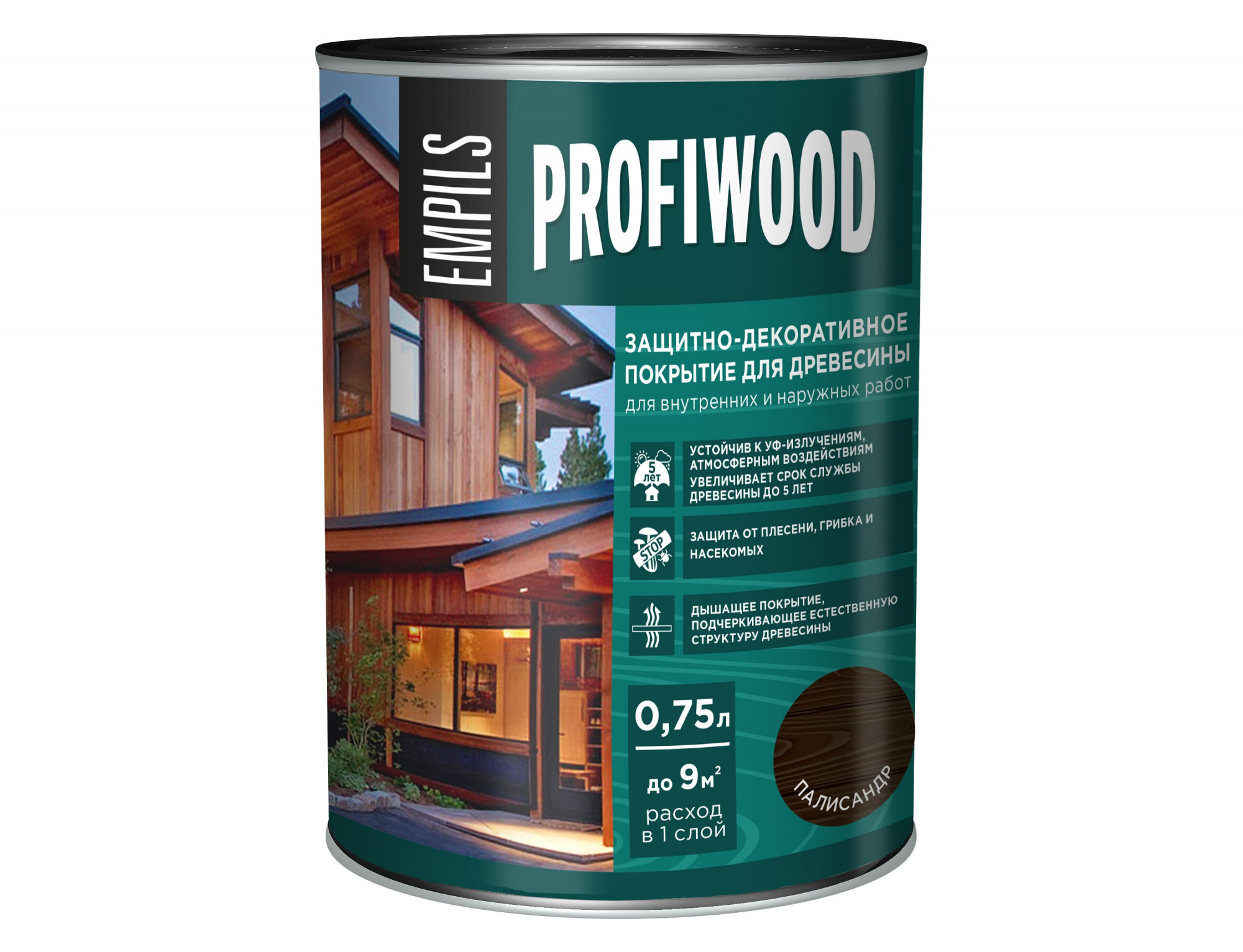 72628_Защитно-декоративное покрытие для древесины PROFIWOOD палисандр 0.7 кг_1