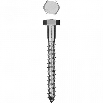 Шуруп-глухарь 10х160 шестигранный оцинкованный УТ000016638 - фото товара