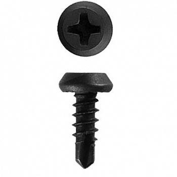 Саморез СМК 3,5*11 сверло полуцилиндрический оксидированный УТ000015997 - фото товара