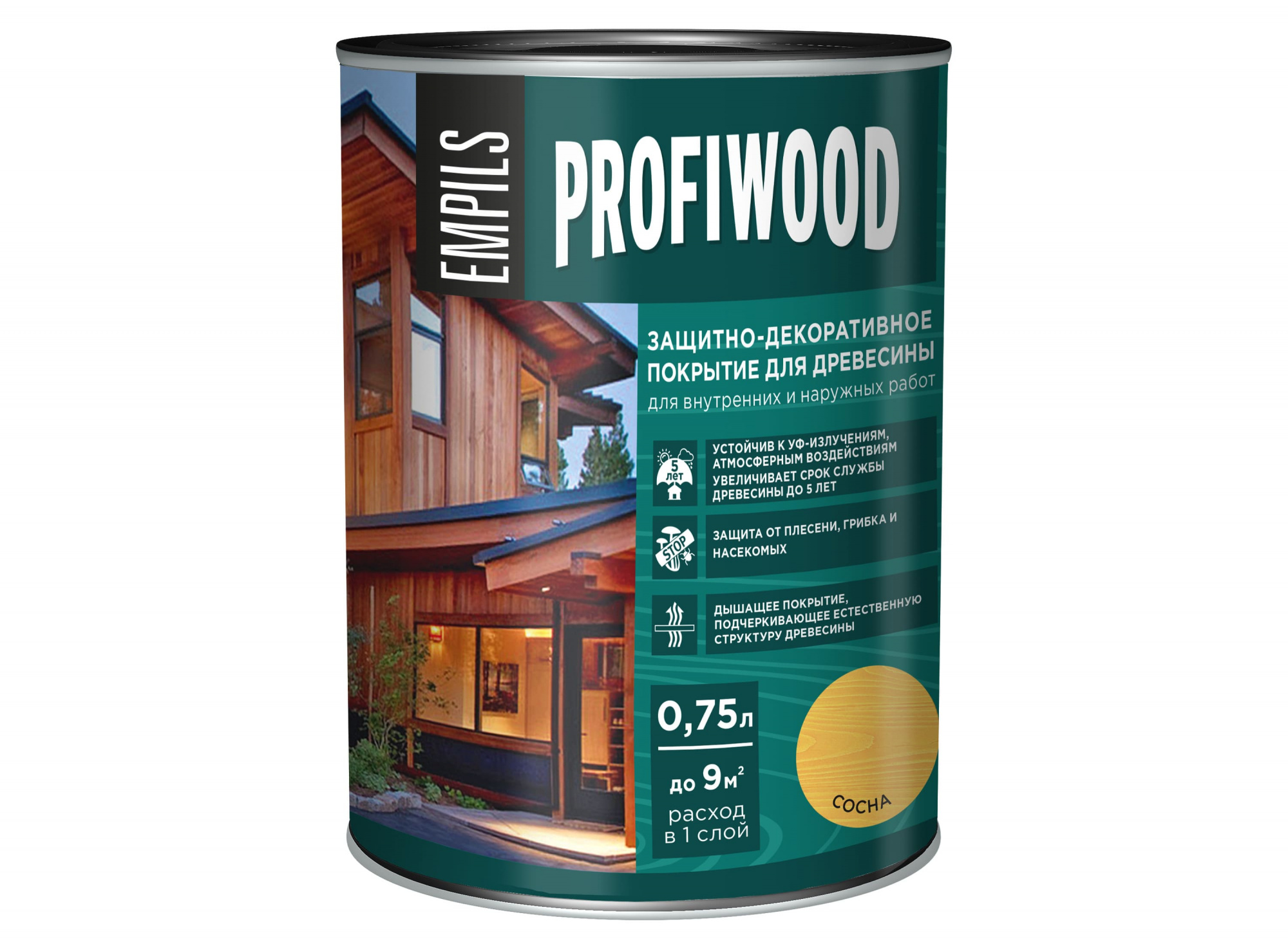 72619_Защитно-декоративное покрытие для древесины PROFIWOOD сосна 0.7 кг_1